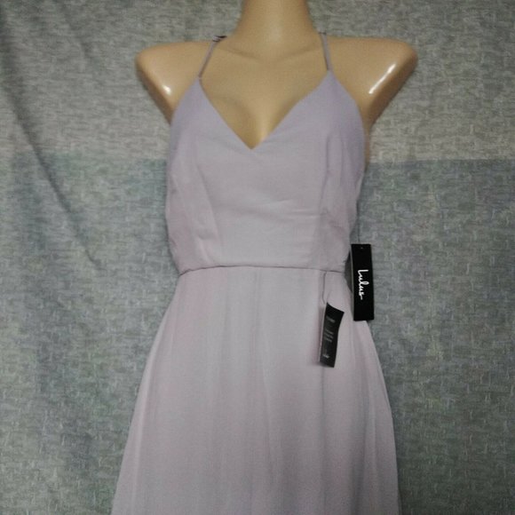 Lulus Sleeveless Backless Lace Maxi Formal Dress - Picture 3 of 8